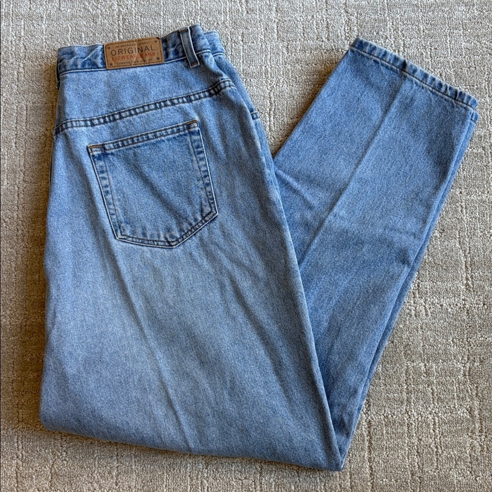 Liz Claiborne Vintage Lightwash High Rise Mom Jeans Women 16 Short